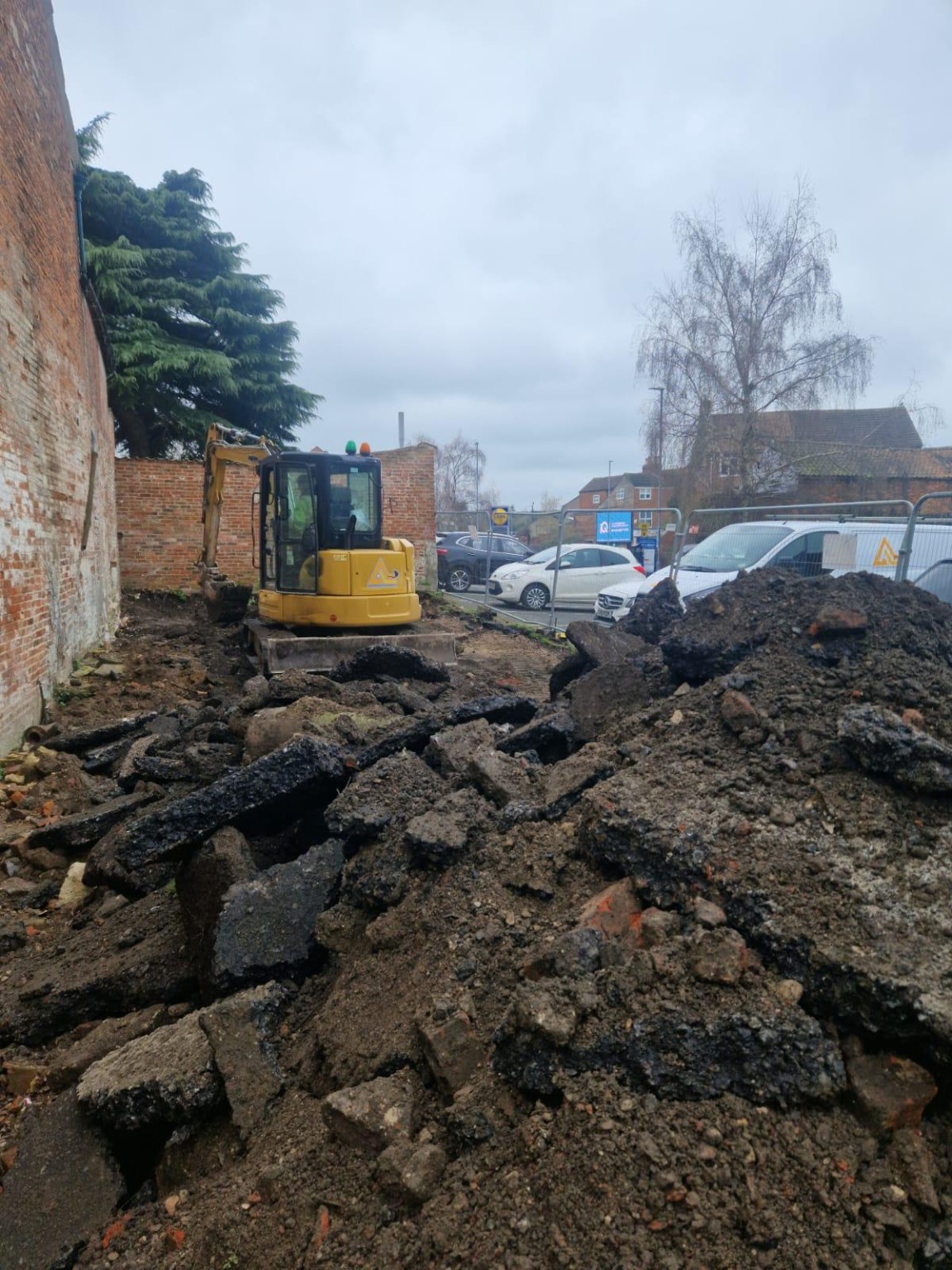 Site clearance and preparation works at 95A Westgate, Grantham